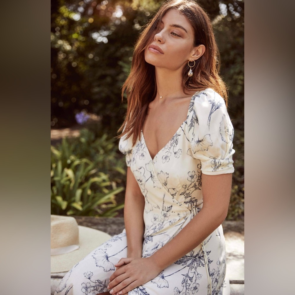 ASTR the label wrap floral print dress